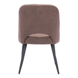Teddy Dining Chair, Brown, Set of 2-Furniture - Dining-High Fashion Home