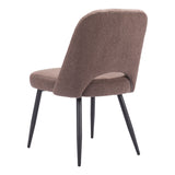Teddy Dining Chair, Brown, Set of 2-Furniture - Dining-High Fashion Home