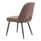 Teddy Dining Chair, Brown, Set of 2-Furniture - Dining-High Fashion Home