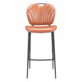 Terrence Bar Stool, Vintage Brown-Furniture-High Fashion Home