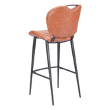 Terrence Bar Stool, Vintage Brown-Furniture-High Fashion Home