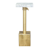 Josef Side Table, White-Furniture - Accent Tables-High Fashion Home