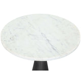 Tim Side Table, White & Black-Furniture - Accent Tables-High Fashion Home