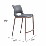 Ace Counter Stool, Dark Gray, Set of 2-Furniture-High Fashion Home