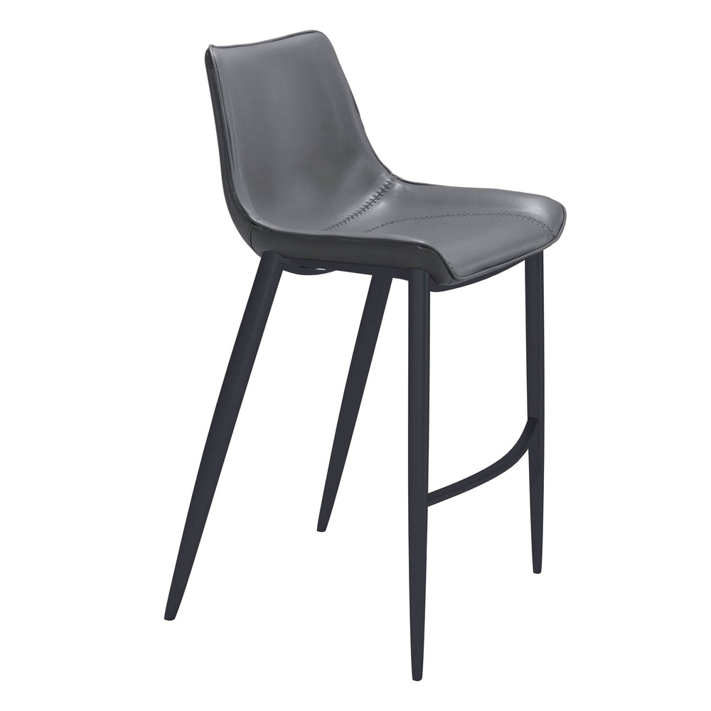 Magnus Bar Stool, Black Legs by Zuo