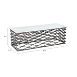 Duchess Coffee Table, White-Furniture - Accent Tables-High Fashion Home