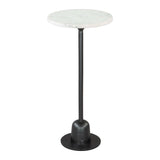 Woozy Side Table, White-Furniture - Accent Tables-High Fashion Home