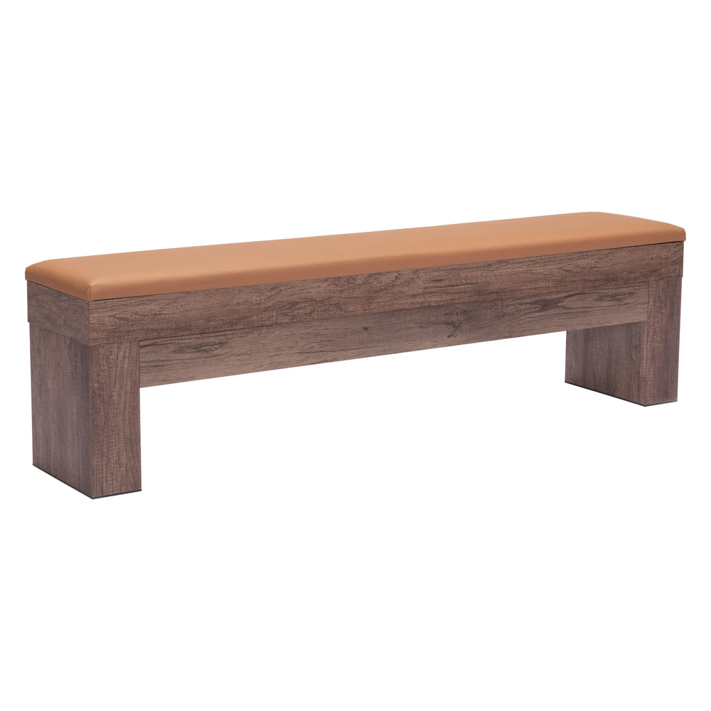 Bonker Storage Bench, Brown, Set of 2-Furniture - Benches-High Fashion Home