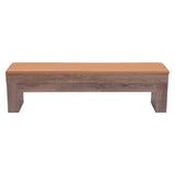 Bonker Storage Bench, Brown, Set of 2-Furniture - Benches-High Fashion Home