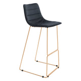 Adele Bar Stool, Black, Set of 2-Furniture-High Fashion Home