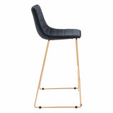 Adele Bar Stool, Black, Set of 2-Furniture-High Fashion Home