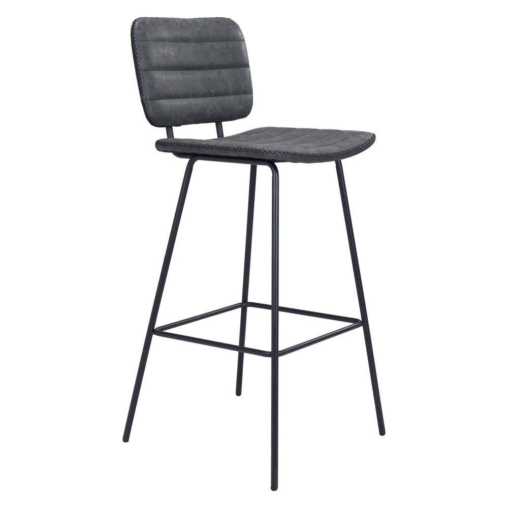 Boston Barstool, Vintage Black, Set of 2-Furniture-High Fashion Home