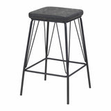 Samuel Counter Stool, Vintage Black, Set of 2-Furniture-High Fashion Home