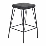 Samuel Counter Stool, Vintage Black, Set of 2-Furniture-High Fashion Home