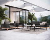 Salerno Outdoor Armchair, Gracebay Grey-Furniture - Outdoor-High Fashion Home
