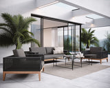 Salerno Outdoor Armchair, Gracebay Grey-Furniture - Outdoor-High Fashion Home