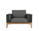 Salerno Outdoor Armchair, Gracebay Grey-Furniture - Outdoor-High Fashion Home