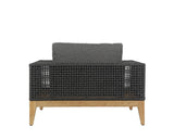 Salerno Outdoor Armchair, Gracebay Grey-Furniture - Outdoor-High Fashion Home