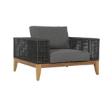Salerno Outdoor Armchair, Gracebay Grey-Furniture - Outdoor-High Fashion Home