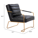 Dallas Chair, Vintage Black-Furniture - Chair-High Fashion Home