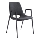 Desi Dining Chair, Black Base by Zuo