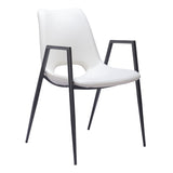Desi Dining Chair, White, Set of 2-Furniture - Dining-High Fashion Home