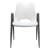 Desi Dining Chair, White, Set of 2-Furniture - Dining-High Fashion Home