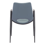 Desi Dining Chair, Azure Gray, Set of 2-Furniture - Dining-High Fashion Home