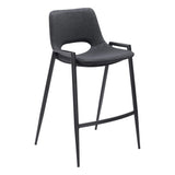 Desi Counter Stool, Black by Zuo