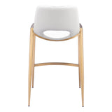Desi Counter Stool, White, Set of 2-Furniture-High Fashion Home