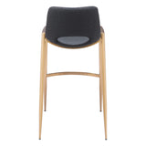 Desi Bar Stool, Black/Gold, Set of 2-Furniture-High Fashion Home