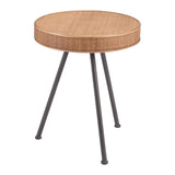 Stuart Side Table, Natural-Furniture - Accent Tables-High Fashion Home