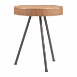 Stuart Side Table, Natural-Furniture - Accent Tables-High Fashion Home