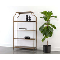 Kessler Bookcase, Antique Gold