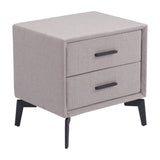 Halle Side Table, Gray-Furniture - Accent Tables-High Fashion Home