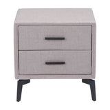Halle Side Table, Gray-Furniture - Accent Tables-High Fashion Home