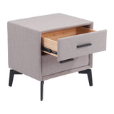 Halle Side Table, Gray-Furniture - Accent Tables-High Fashion Home