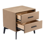 Montana Side Table, Brown-Furniture - Accent Tables-High Fashion Home