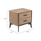 Montana Side Table, Brown-Furniture - Accent Tables-High Fashion Home