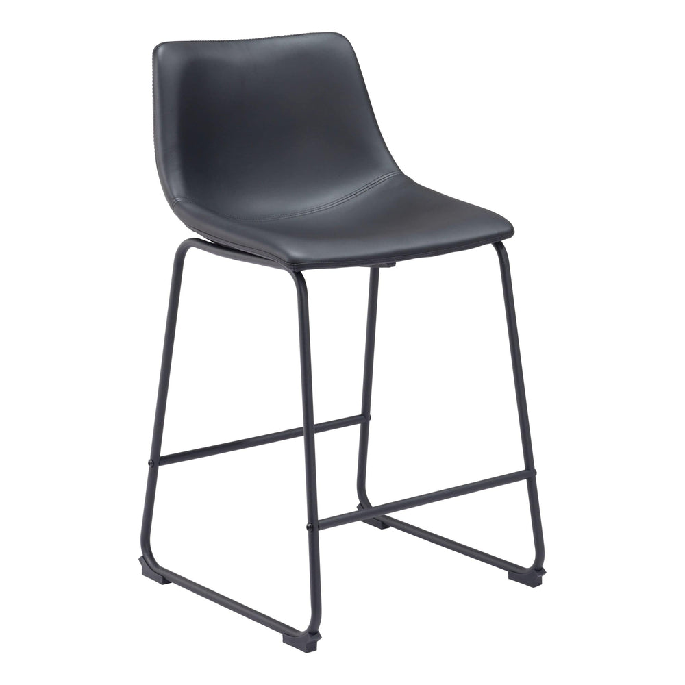 Smart Counter Stool, Black, Set of 2-Furniture-High Fashion Home