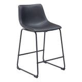 Smart Counter Stool, Black, Set of 2-Furniture-High Fashion Home
