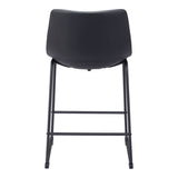 Smart Counter Stool, Black, Set of 2-Furniture-High Fashion Home