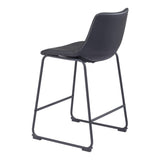 Smart Counter Stool, Black, Set of 2-Furniture-High Fashion Home