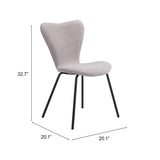 Thibideaux Dining Chair, Light Gray, Set of 2-Furniture - Dining-High Fashion Home