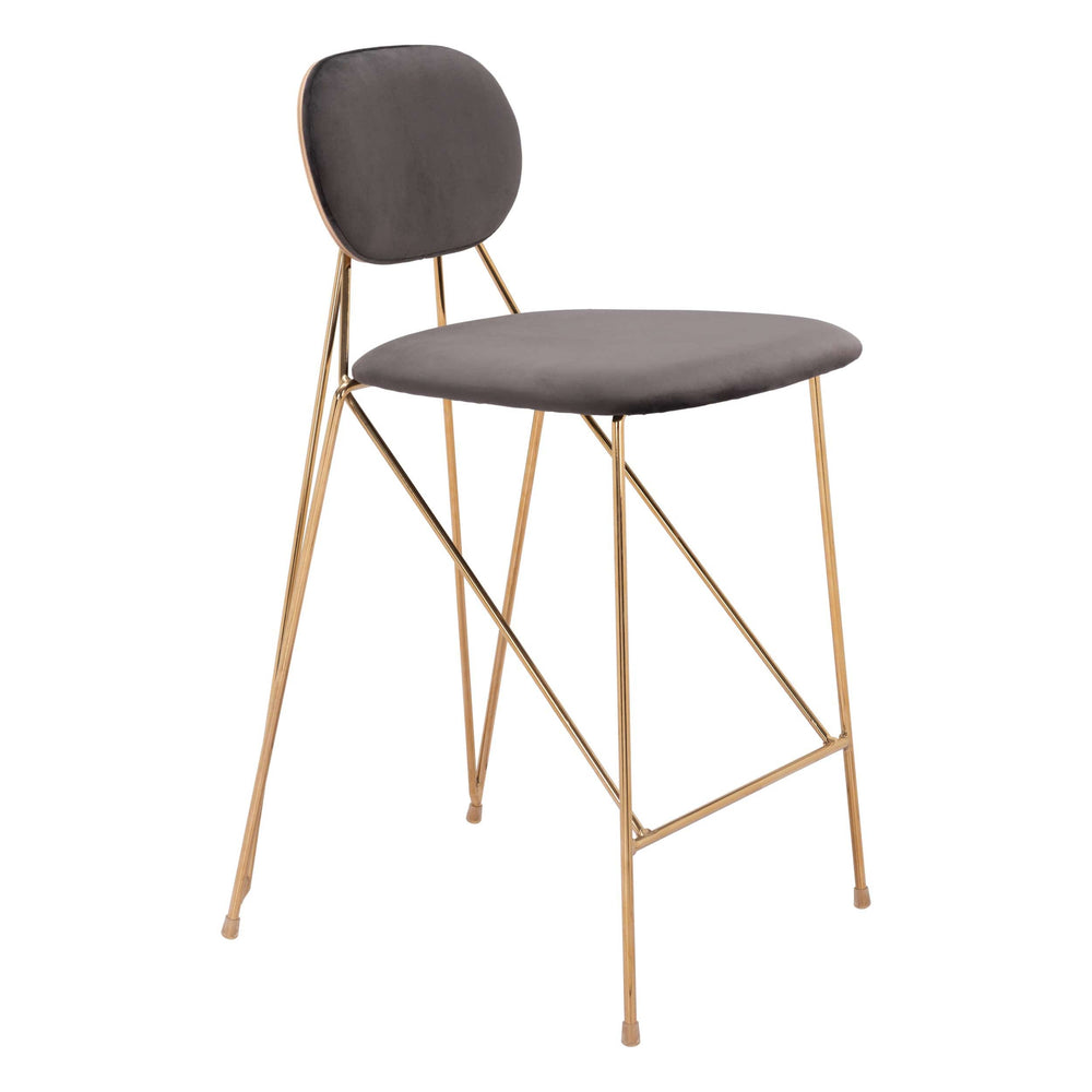 Georges Counter Stool, Gray, Set of 2-Furniture-High Fashion Home