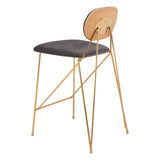 Georges Counter Stool, Gray, Set of 2-Furniture-High Fashion Home