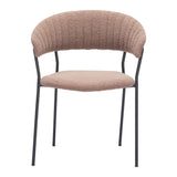 Josephine Dining Chair, Brown, Set of 2-Furniture - Dining-High Fashion Home