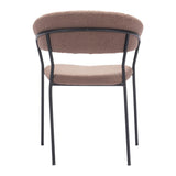 Josephine Dining Chair, Brown, Set of 2-Furniture - Dining-High Fashion Home