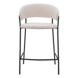Josephine Counter Stool, Cream, Set of 2-Furniture-High Fashion Home