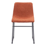 Smart Dining Chair, Burnt Orange, Set of 2-Furniture - Dining-High Fashion Home